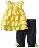 Little Lass Baby-Girls Infant 2 Piece Capri Set with Layers