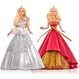 Hallmark QXI2787 Celebration Holiday Barbie Ornament Set