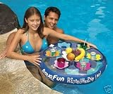FLOATING SERVING TRAY OFFERS POOL AND SPA CONVENIENCE