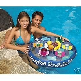 FLOATING SERVING TRAY OFFERS POOL AND SPA CONVENIENCE