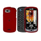 Samsung Moment M900 "PDA" Cell Phone Rubber Feel Red Protective Case Facepl ....