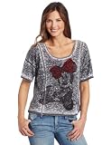 51GGFzw5jCL. SL160  Awake Couture Womens Treatment Burnout Minnie Hand Beading Tee