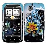 Htc Sensation 4g Rubberized Cover Case Desirend Funky Flower