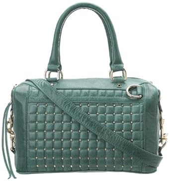 b Mini Pyramid Stud H004I98C Handbag,Teal,