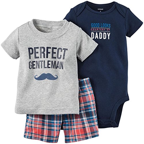 Carter's_1 Boy Diaper Cover Set Ht Gray Perfect Gentlemen, Heather, 24 Months