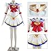 Dazcos Womens Sailor Moon SuperS Tsukino Usagi Fighting Cosplay Costume Dress