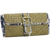 Straw Studios Straw Mat Floral Shoulder Bag