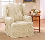 Sure Fit 0472933 Scroll Classic Fit Wing Chair Slipcover (T Cushion)