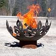 37-Inch Diameter Fiery Fleur-de-Lis FireBowl