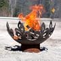 37-Inch Diameter Fiery Fleur-de-Lis FireBowl