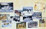 Holiday Horse Leanin  Tree Christmas Card Assortment