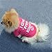 PanDaDa Puppy Small Pet Dog Cotton Blend T-shirt I GIVE FREE Printed Tee Shirt Rose XXS