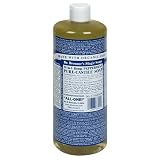 Dr. Bronner's Magic Soaps Pure-Castile Soap, 18-in-1 Hemp Peppermint, 32-Ounce Bottles (Pack of 2)
