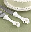 Cake Knife and Server Set Graceful Lilies (1 per order) Wedding Accesory