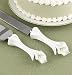 Cake Knife and Server Set Graceful Lilies (1 per order) Wedding Accesory