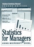 Statistics for Managers Using MS Excel