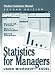 Books : Statistics for Managers Using Microsoft Excel (Student Solutions Manual)
