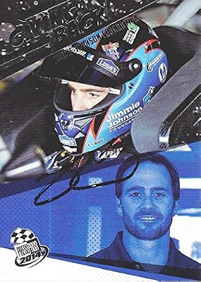 'AUTOGRAPHED Jimmie Johnson 2014 Press Pass Racing GIVING BACK (#48 Children''s Charity Foundation) Signed Collectible NASCAR Trading Card with COA'