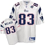 Men`s New England Patriots #83 Wes Welker SuperBowl XLII Road Replica Jersey