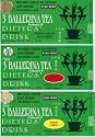 3 Ballerina Tea Extra Strength All Natural Dieters Drink Sampler Value Pack (1x Lemon, 1x Cinnamon, 1x Orange, 1x Regular Flavors) - 72 Tea Bags in 4 Boxes (7.52 Oz)