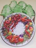 Gourmet Food : Scott's Cakes 1 lb. Christmas Tree Cookies in a Classic Wreath Tin