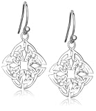 Sterling Silver Filigree Celtic Open Drop Earrings