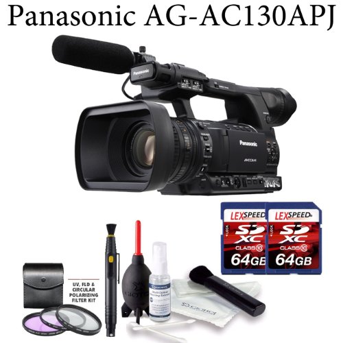 Panasonic AG-AC130APJ AVCCAM HD Hand-Held Camcorder + Two (2) 64GB SDXC (Willoughby's Pro Edition) Panasonic AG-AC130APJ AVCCAM HD Hand-Held Camcorder + Two (2) 64GB SDXC (Willoughby's Pro Edition)