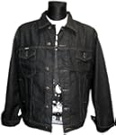 Capricorn Rockwear; Jeans Jacke, schwarz