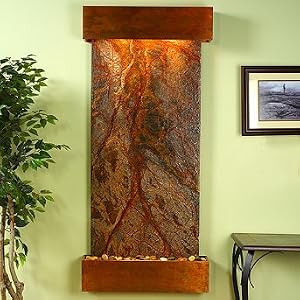 Wondermen Marble Waterfall - Brown Marble, Round Corners - Frontgate