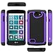 LG Lancet Case, LK LG Lancet Case [Drop Protection] [Shock-Absorption] Hybrid Dual Layer Armor Defender Protective Case Cover for LG Lancet (Purple)