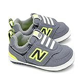 [ニューバランス] new balance 子供スニーカー KO574 ベビーシューズ インファント ベビー用 マジック式 GLI（グレー／ライム） 12.0cm