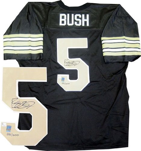 Reggie Bush Autographed/Hand Signed New Orleans Saints Authentic Jersey (Global)