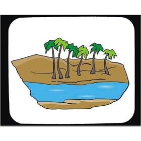 Mouse Pad with "palm trees", picture, vista, panorama, trees, prospect, landscape, Africa, water, view, aspect, Egypt, "Middle East", scenery, scene, river