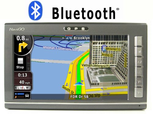 51GGlo5kEkL Navsgo GO760 7 on dash car GPS 3D building USA/Canada maps Teet to speech voice guide Bluetooth FM transmitting MP3 MP4