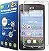 2x LG Sunrise L15C L15G / Lg Lucky L16C L16G Premium Clear LCD Screen Protector Guard Kit (2 pieces by GUARMOR)