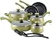 Paula Deen 12-Piece Porcelain Cookware Set, Pear Speckled