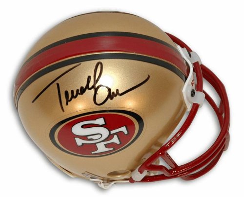 Autographed Terrell Owens San Francisco 49ers Mini Helmet