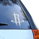 Houston Rockets White 8'' x 8'' Logo Decal