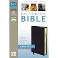 Niv Thinline Bible Compact Bonded Leather Black