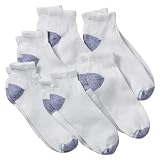 51GGzaoyWtL. SL160  Girls Fruit Of The Loom® White 6 pk Ankle Crew Socks