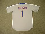 MOOKIE WILSON New York Mets 1987 Majestic Cooperstown Throwback Away Baseball Jersey