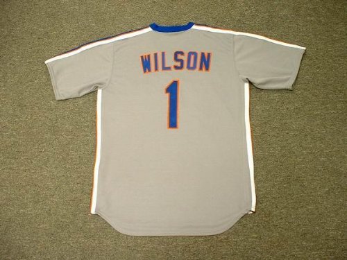 MOOKIE WILSON New York Mets 1987 Majestic Cooperstown Throwback Away Baseball Jersey, 2XL