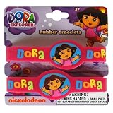 2pk Dora The Explorer Rubber Bracelets