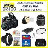 Nikon D3100 14.2MP Digital SLR Camera with 18-55mm f/3.5-5.6 AF-S DX VR Nik ....