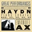 Haydn: Piano Sonatas Nos. 33, 38, 58, 60