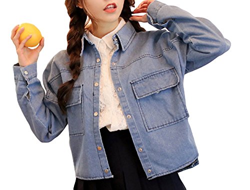 [CASA ROSADA] デニムシャツ風 ジャケット アウター オリジナルブレスレットセット