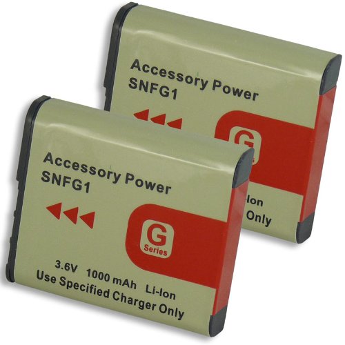 Accessory Power 2-Pack Replacement SONY NP-BG1 / NP-FG1 Digital Camera Battery for Sony CyberShot DSC-HX9V , DSC-H70 and More Digital Cameras