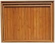 Bamboo Serving Trays Set / 3 Lg=19"L x 15 1/4"W x 1 3/4"H