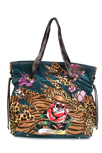 51GH8n4NWuL. SL500  Ed Hardy Luella Diaper Bag (Turquoise)