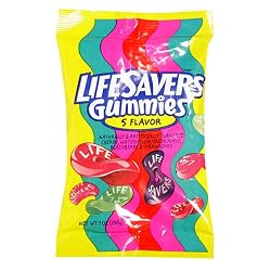 LifeSavers Gummies, 5 Flavor, 7-Ounce Bags (Pack of 12)